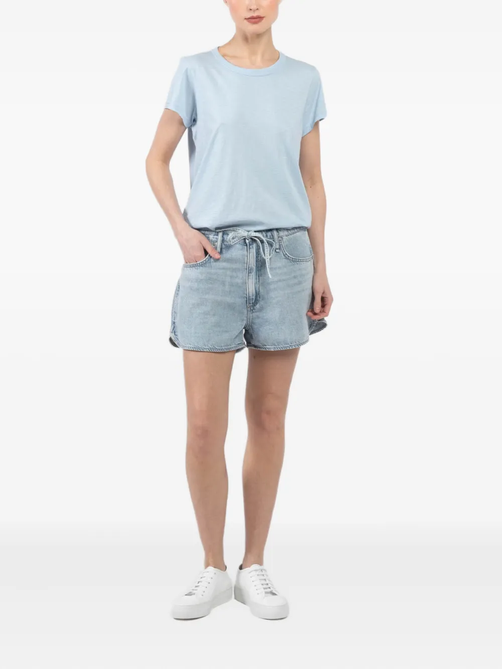 rag & bone drawstring denim shorts | Short Shorts | Image 2