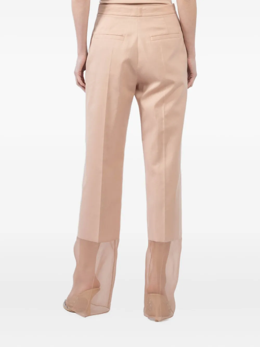Barbara Bui Broek met doorzichtig vlak Beige