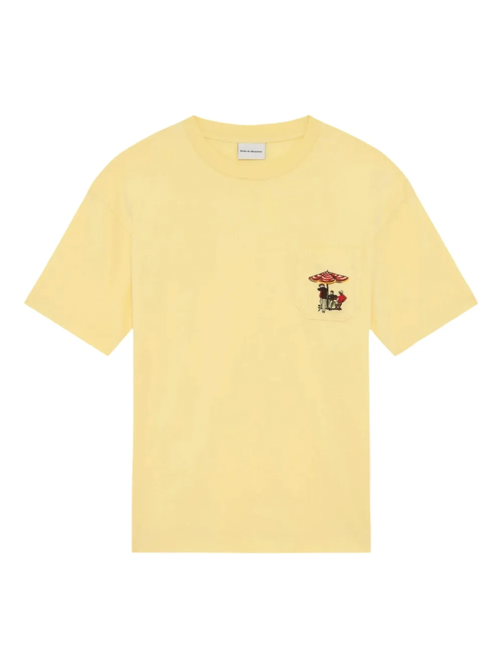 Drôle De Monsieur Le Parasol T-shirt Geel