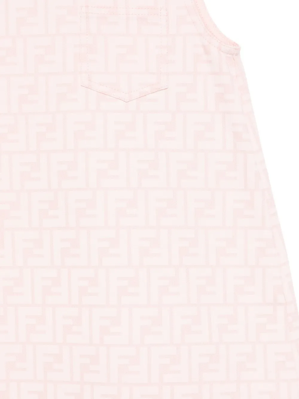 Fendi Kids Jurk met monogram-patroon Roze