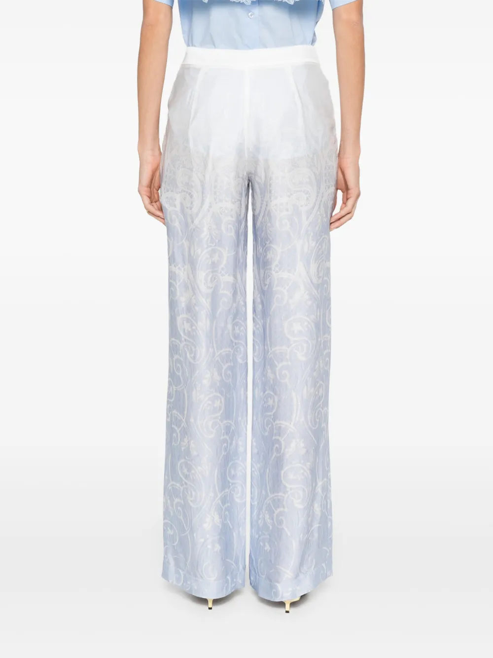 ERMANNO FIRENZE High waist broek Wit