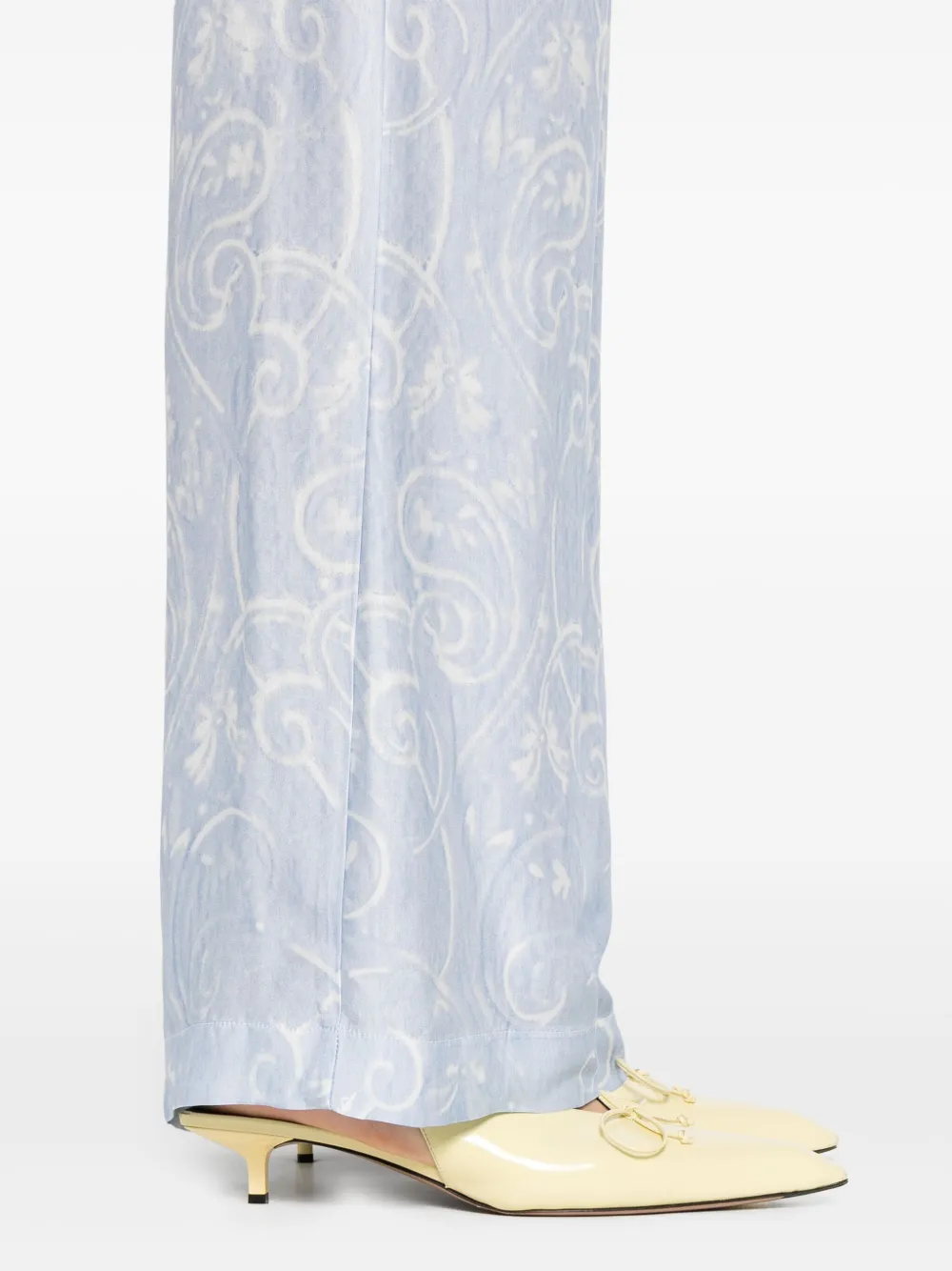 ERMANNO FIRENZE High waist broek Wit