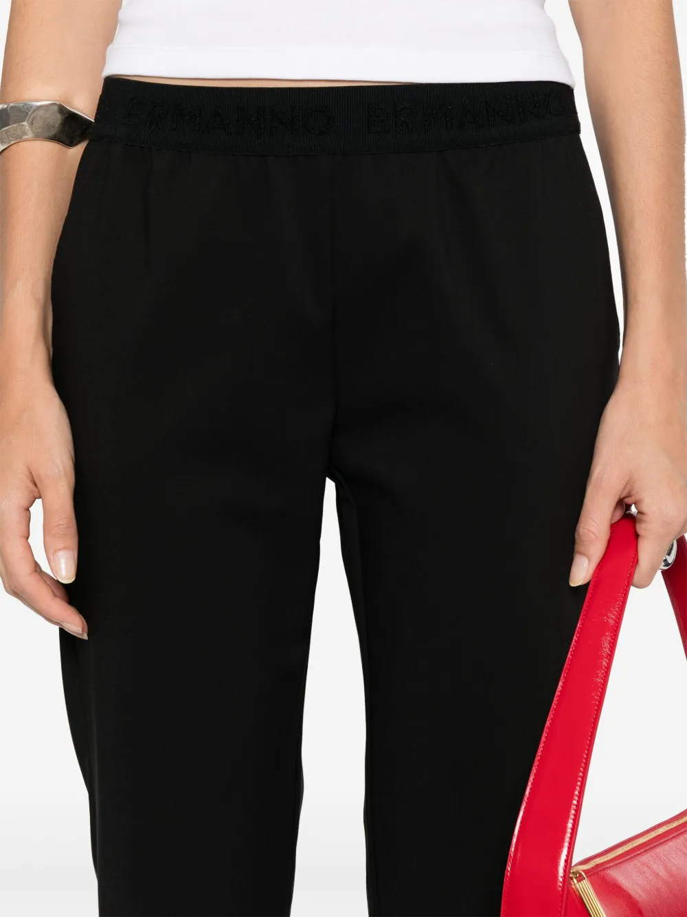 ERMANNO FIRENZE Straight broek Zwart