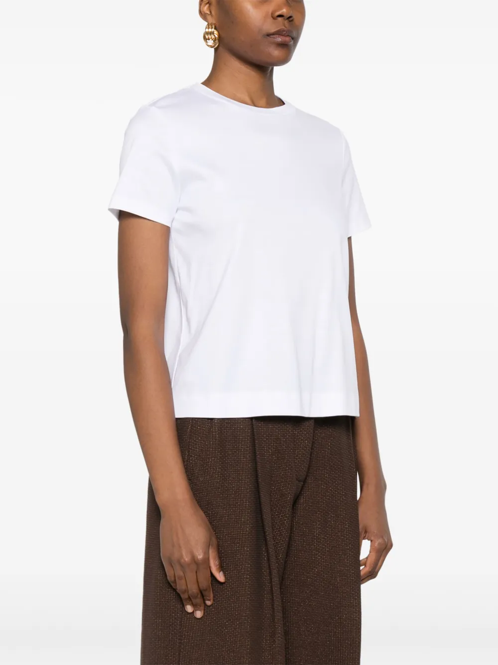 Max Mara Katoenen T-shirt Wit