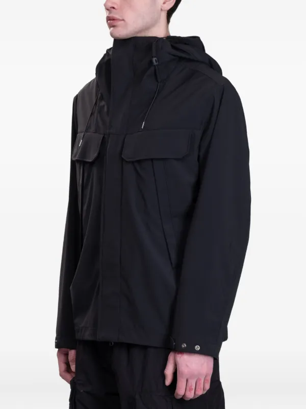 C.P. Company ゴーグル フーデッドジャケット | ブラック | FARFETCH JP