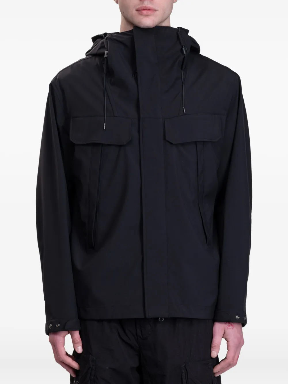 C.P. Company Goggle-hooded jacket | Black | Image 1