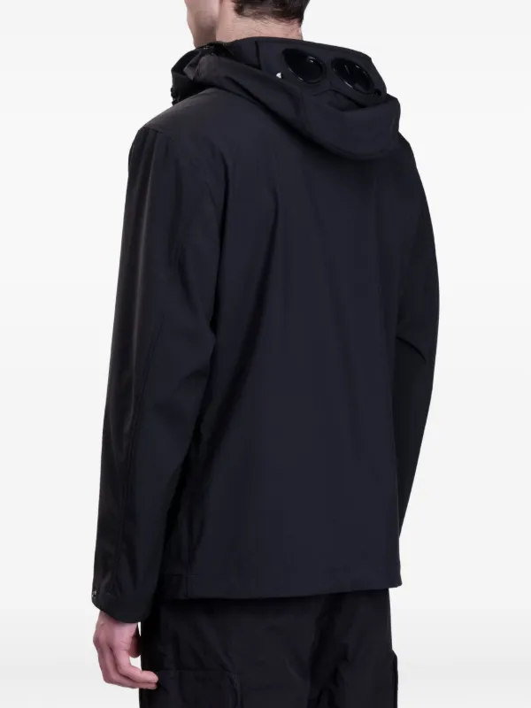 C.P. Company ゴーグル フーデッドジャケット | ブラック | FARFETCH JP