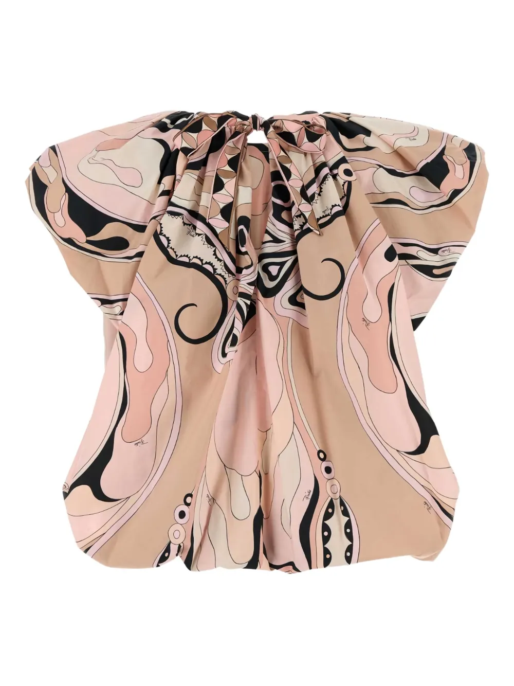 PUCCI Orchidee-print top - Beige