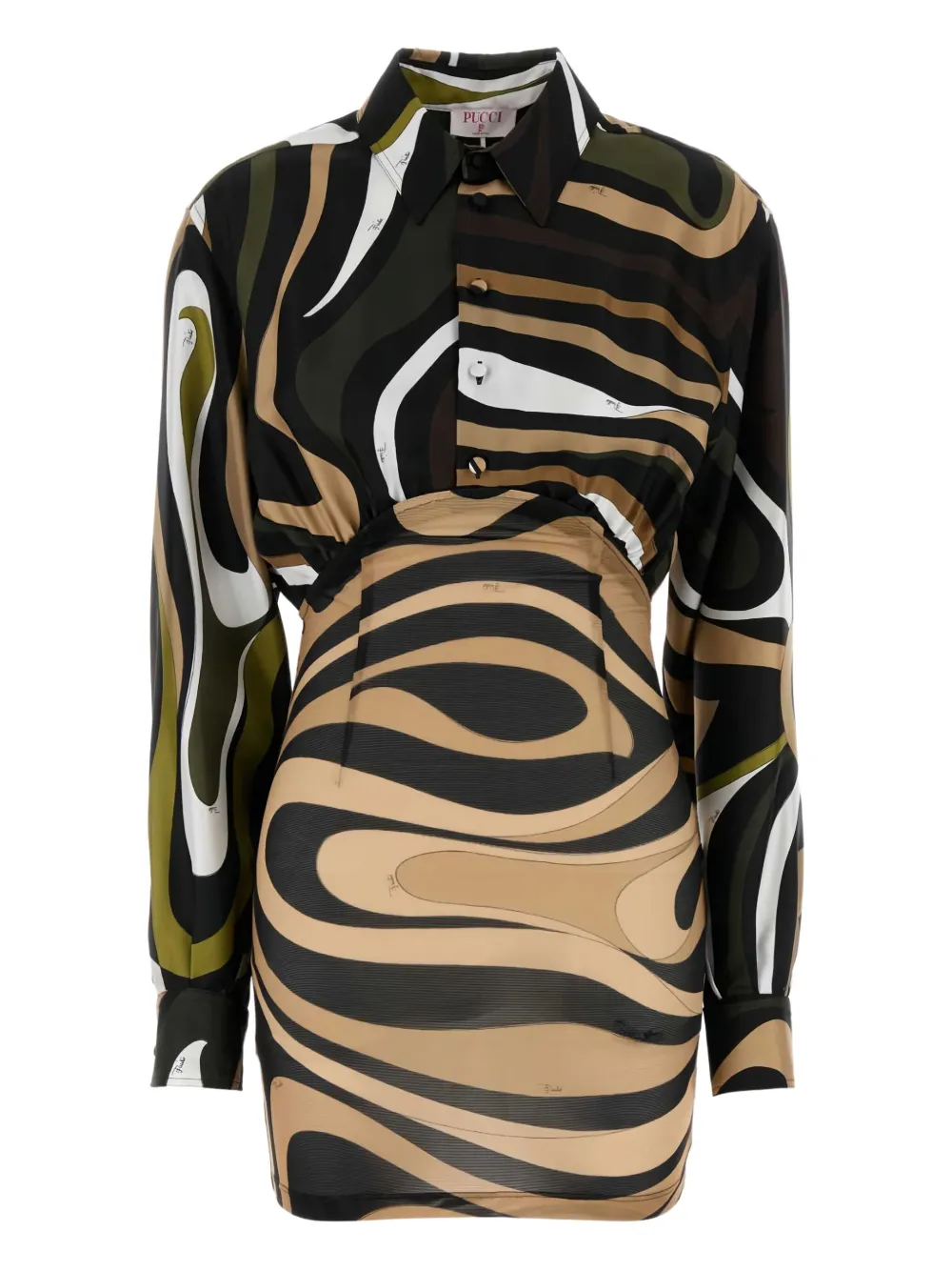 PUCCI Shirtjurk met Marmo-print Groen