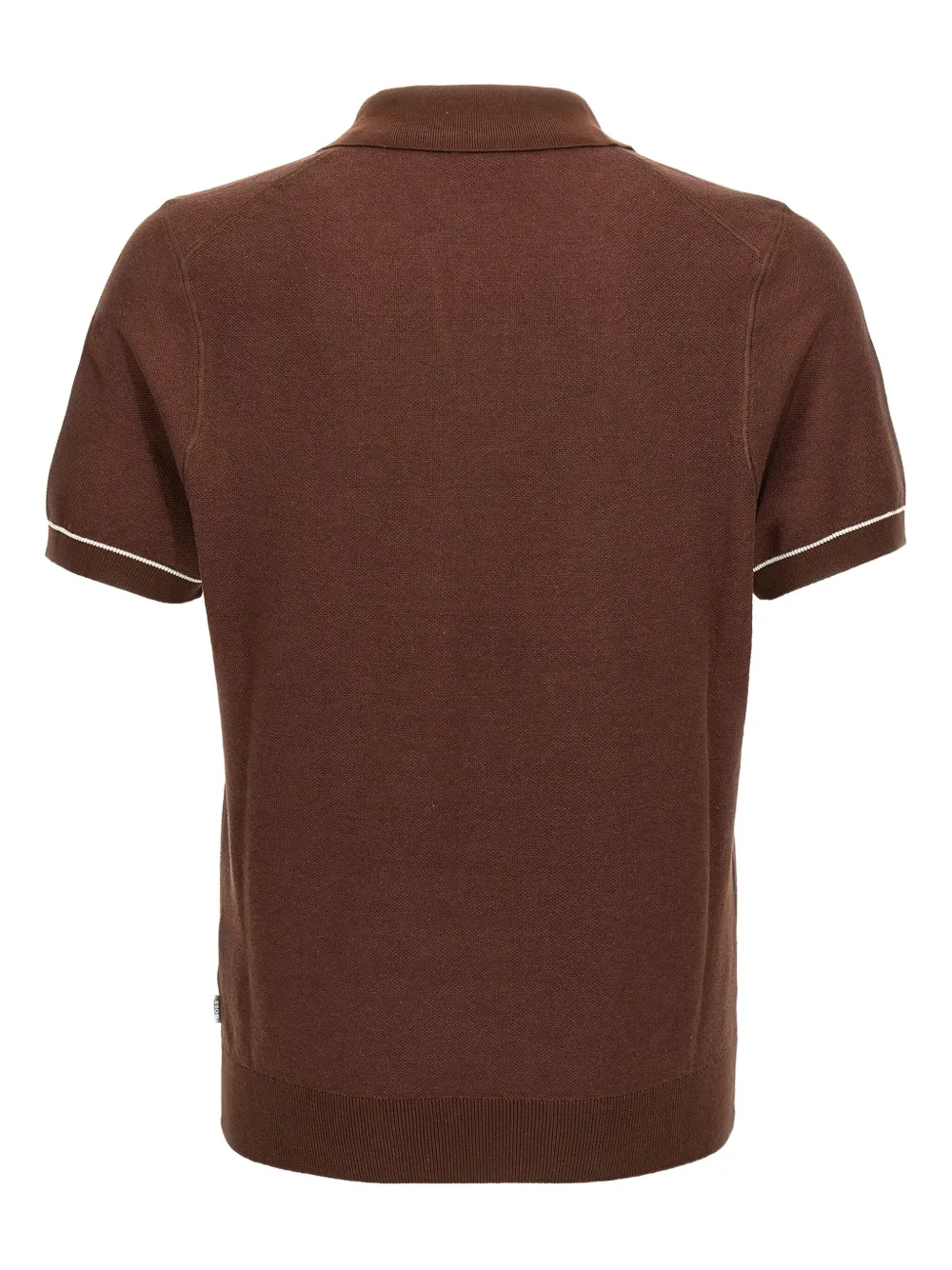 BOSS Jianluca V-neck polo shirt Bruin