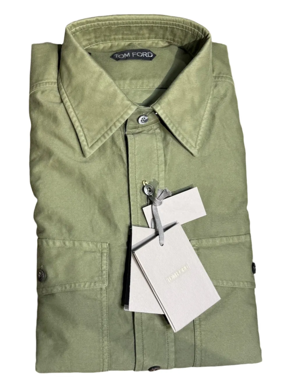 TOM FORD Camicia in cotone - Verde
