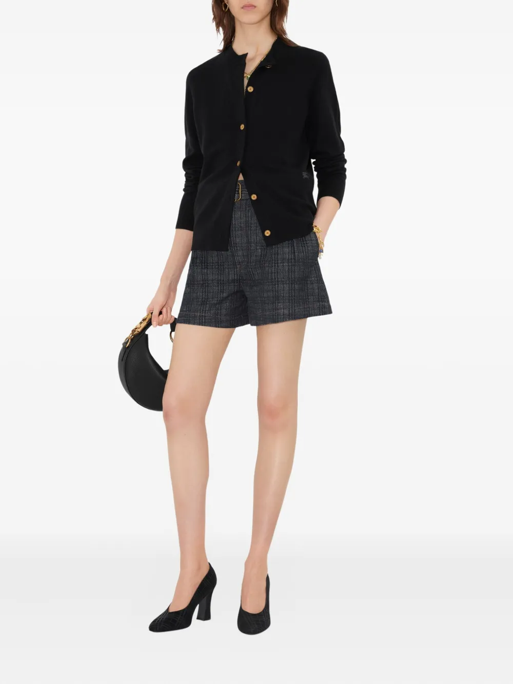 Burberry 90mm Check Trinket pumps Black