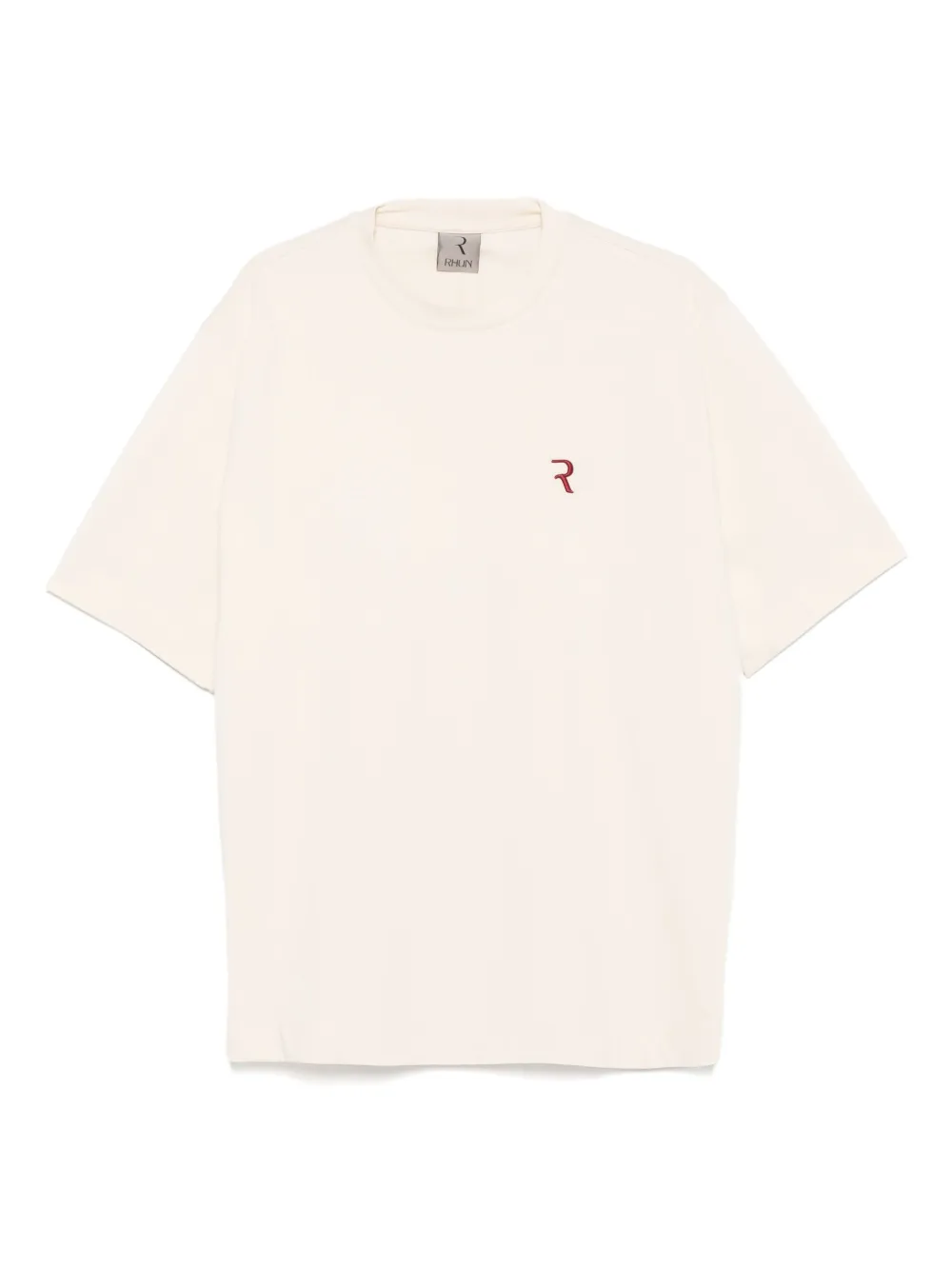 Rhun playera de algodón con logo bordado | neutro | Image 1