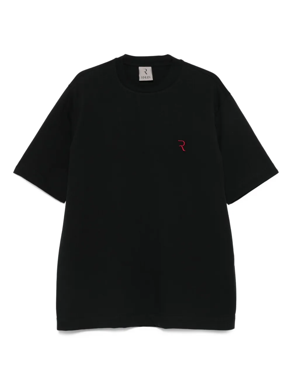 Rhun playera bordada de algodón | negro | Image 1