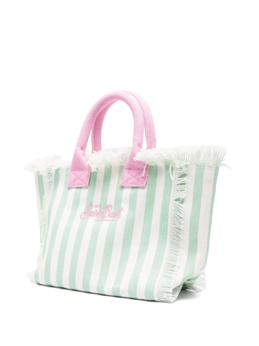 MC2 Saint Barth Kids Tas met franje - Groen