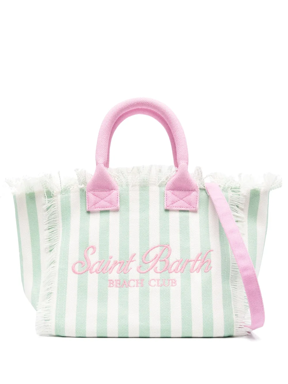 MC2 Saint Barth Kids Tas met franje Groen