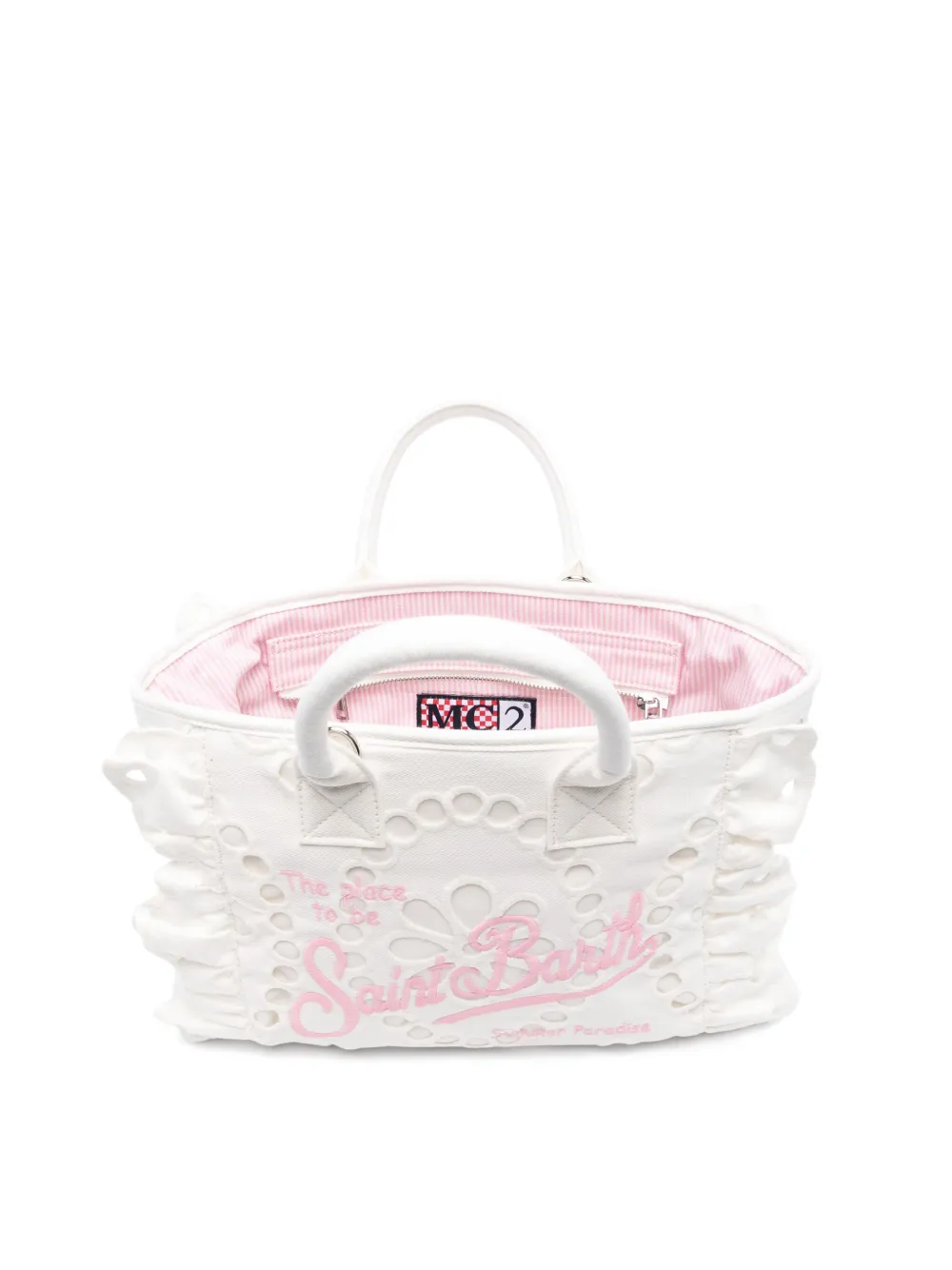 MC2 Saint Barth Vanity Volant shopper Wit