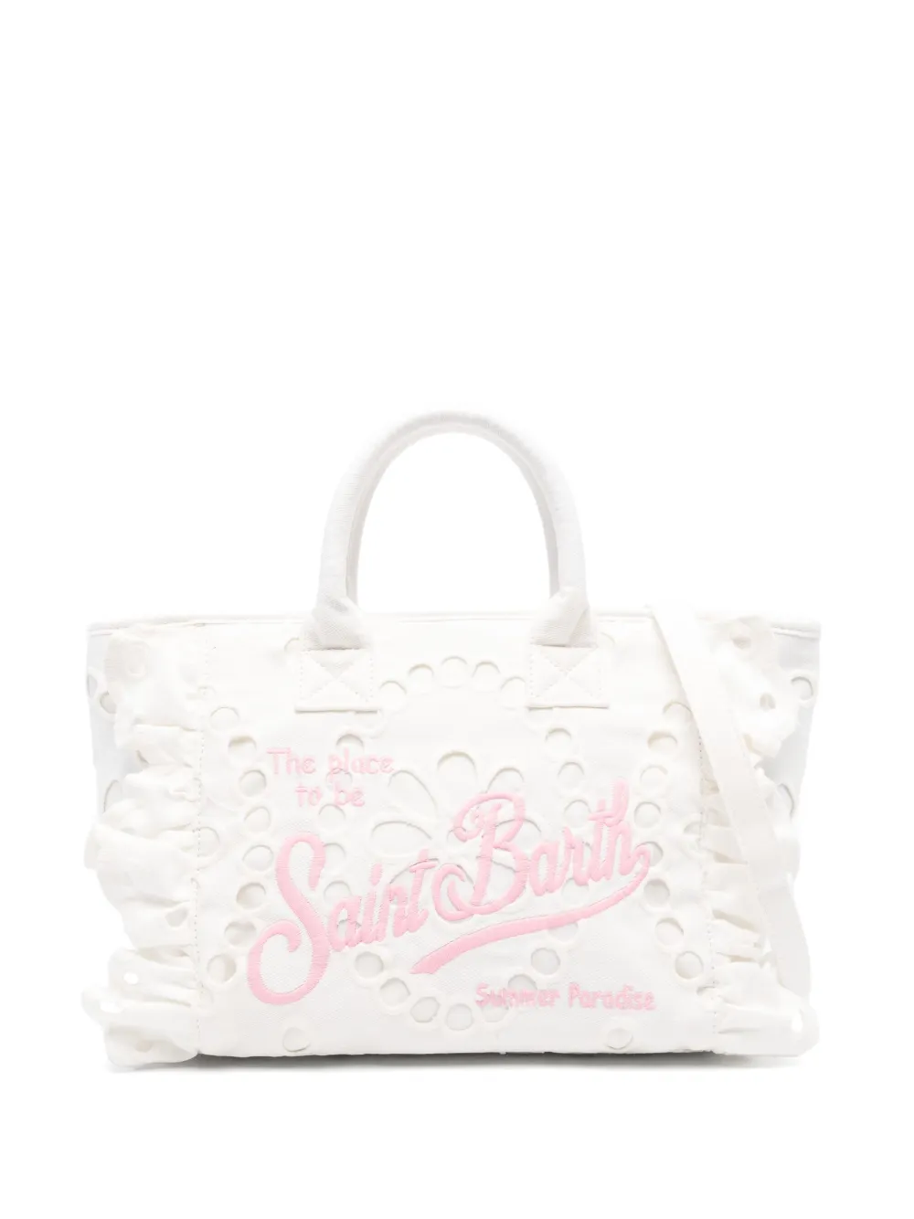 MC2 Saint Barth Vanity Volant shopper Wit
