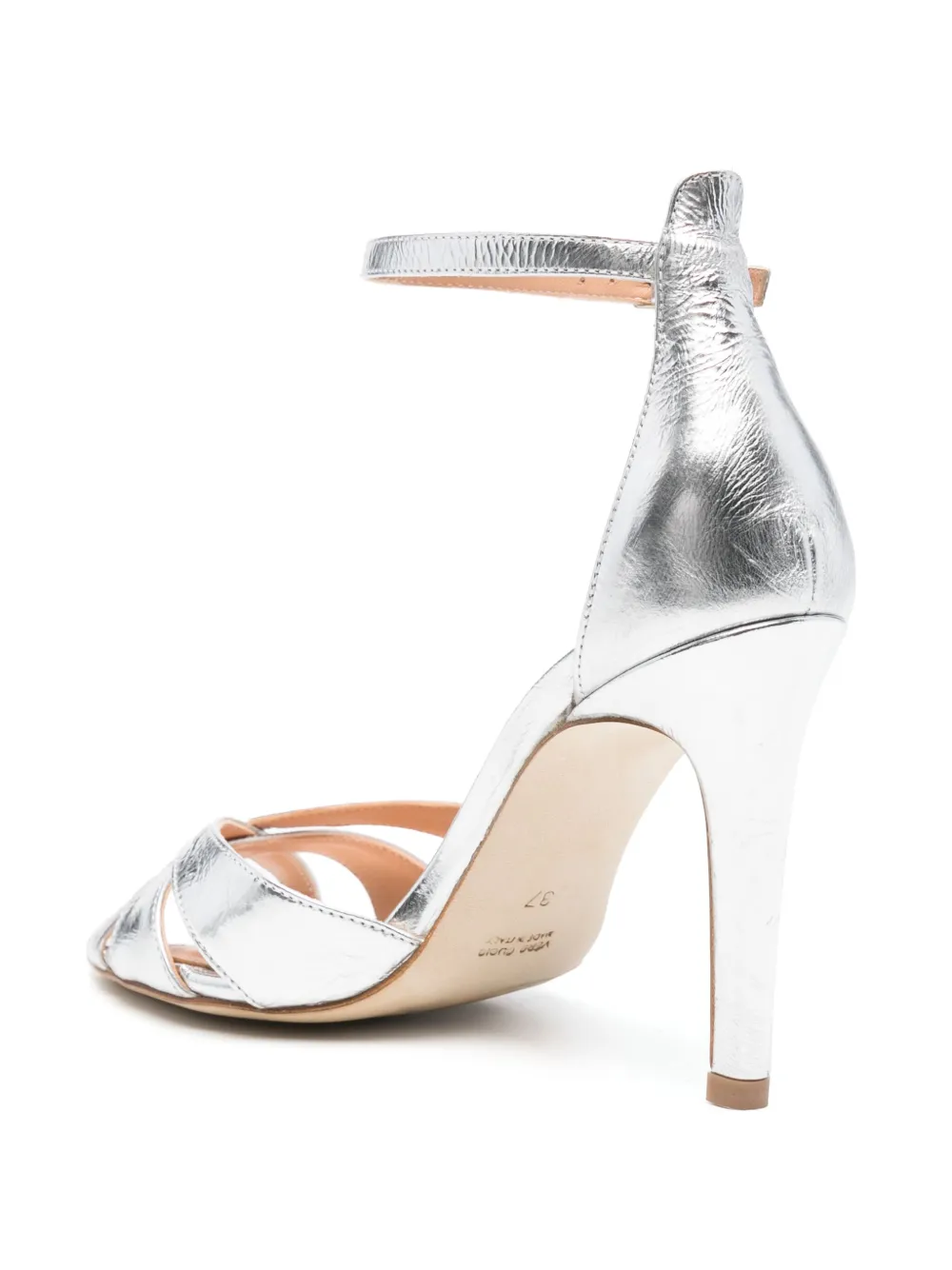 The Seller 100mm leather sandals Silver