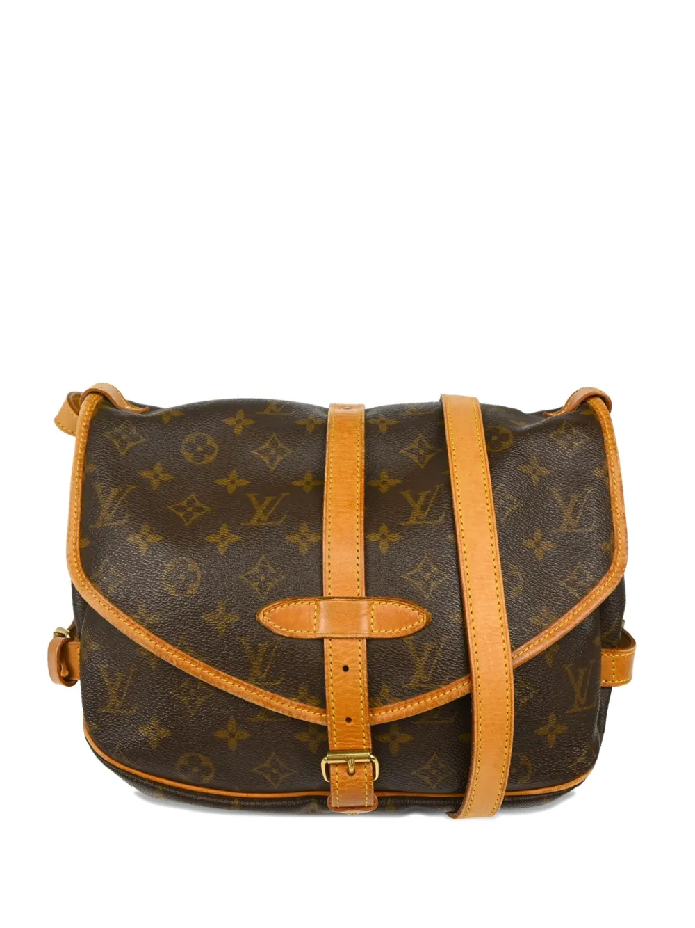 Louis Vuitton Pre-Owned 2000 Saumur 30 shoulder bag - ブラウン Louis Vuitton Pre-Owned 2000 Saumur 30 shoulder bag - ブラウン