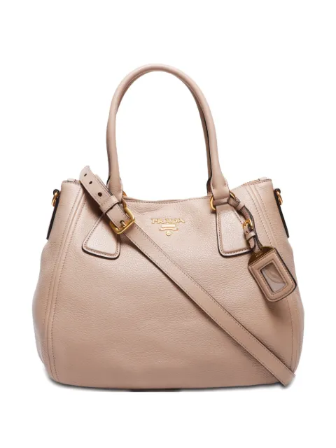 Prada Pre-Owned 2010-2020 logo-lettering handbag