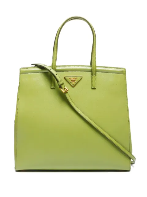 Prada Pre-Owned 2000-2020 triangle-logo handbag