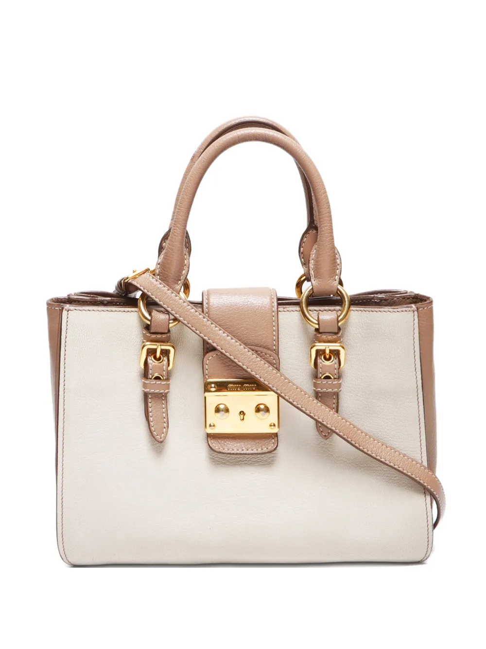Miu Miu Pre-Owned 2000-2020 2way tote bag | Neutrals | Image 1