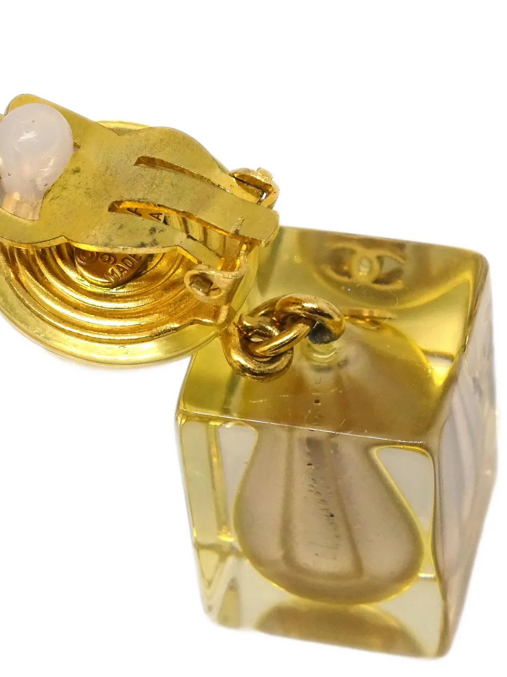 Pre-owned Chanel 1997 Drop Clip-on Earrings