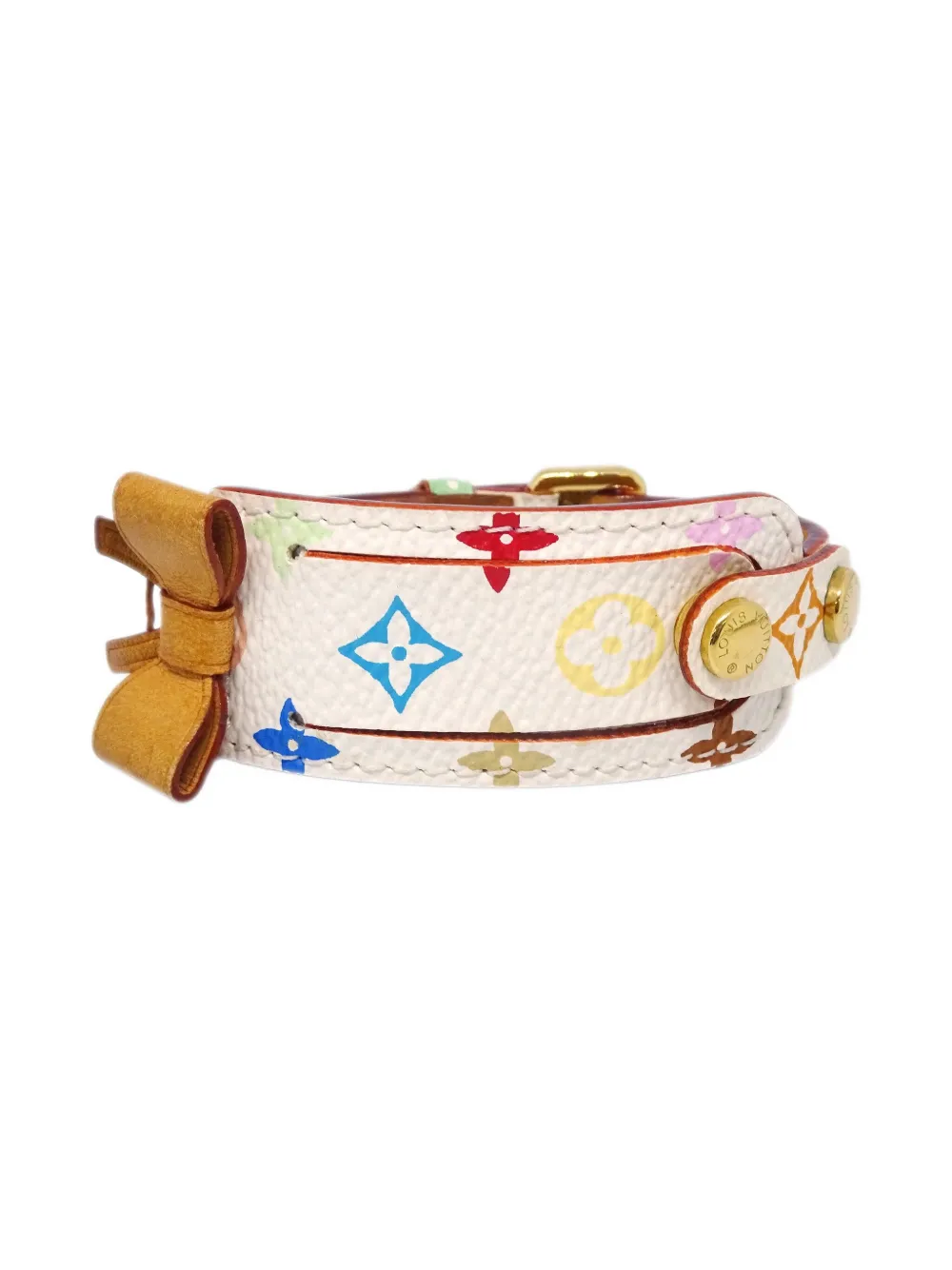 Louis Vuitton Pre-Owned 2004 ポルト アドレス ブレスレット - ホワイト Louis Vuitton Pre-Owned 2004 ポルト アドレス ブレスレット - ホワイト