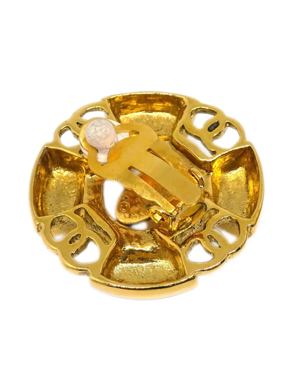 Pre-owned Chanel 1993 Pearl-embellished Clip-on Earrings