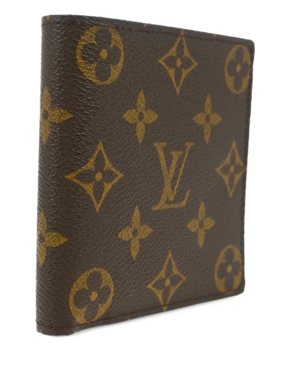 Pre-owned Louis Vuitton Monogram Canvas Bifold Wallet In Brown