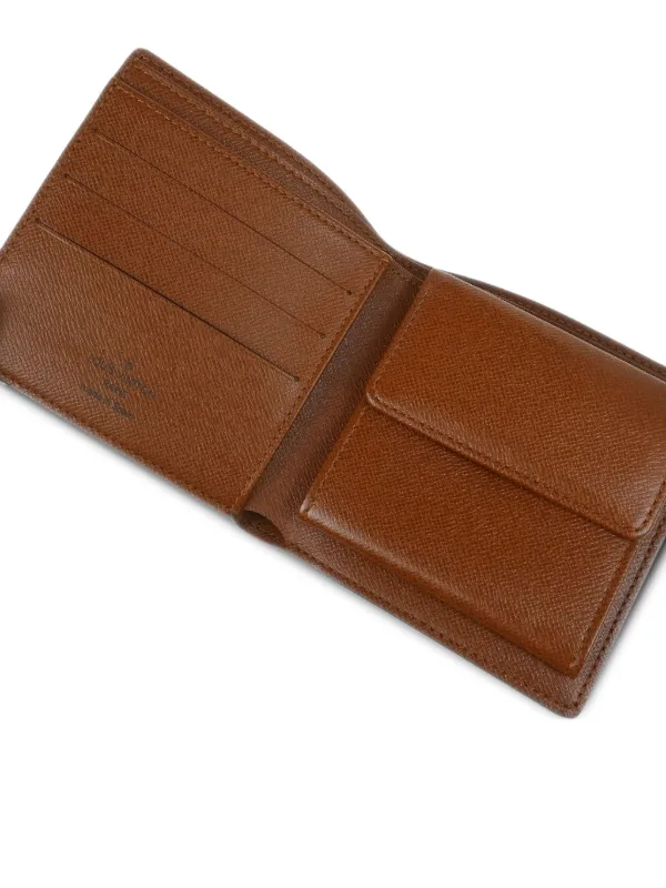 Louis Vuitton Pre-Owned Monogram Canvas Bifold Wallet | Brown Louis Vuitton Pre-Owned Monogram Canvas Bifold Wallet | Brown