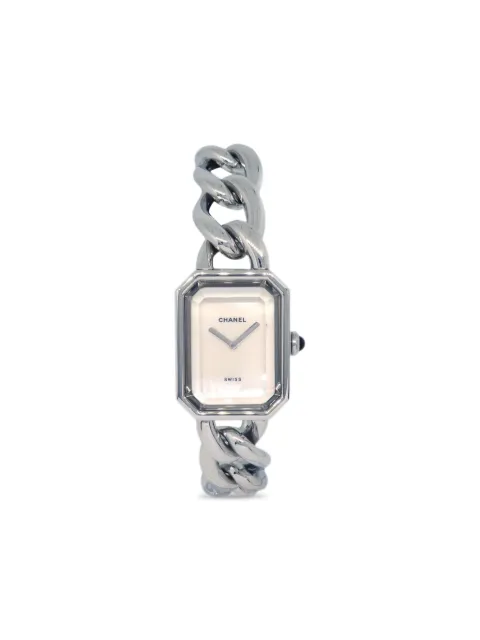 CHANEL Pre-Owned ساعة بسوار بتصميم سلسلة وقرص ثماني الأضلاع