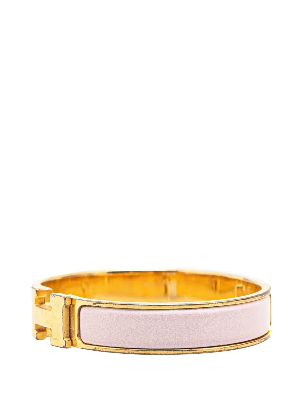Hermès Pre-Owned 20th Century Narrow Enamel Clic H Bracelet PM costume necklace | Image 2