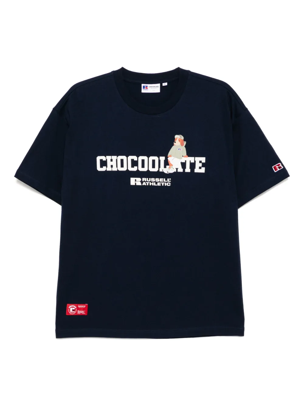 CHOCOOLATE T-shirt met logoprint Blauw