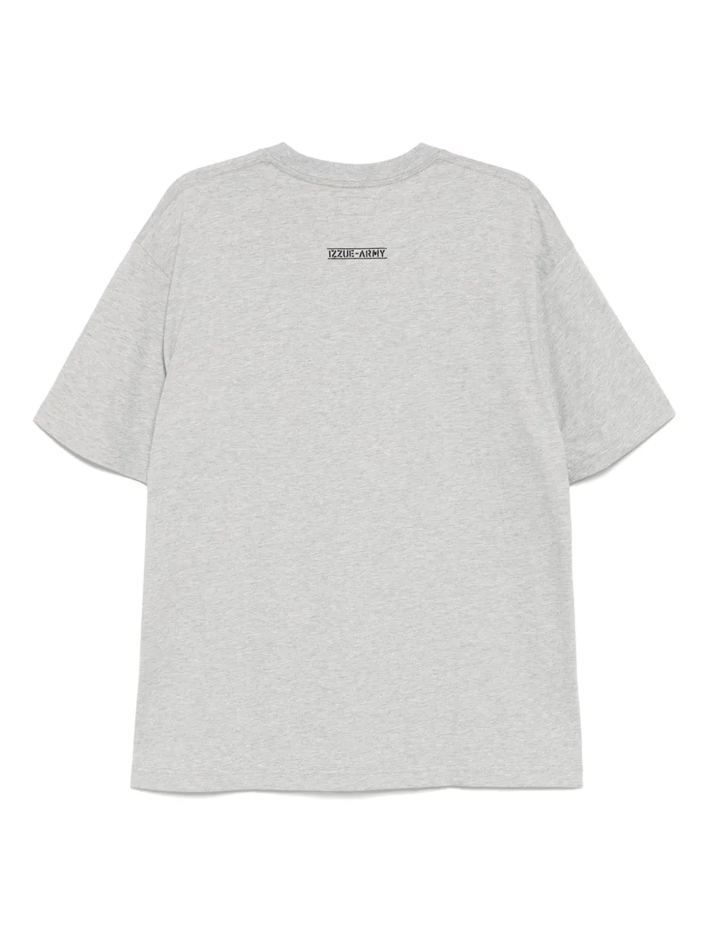 izzue T-shirt met logoprint Grijs