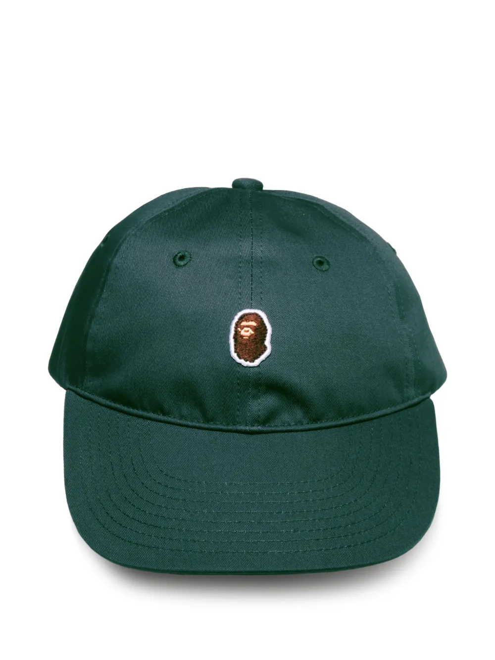 A BATHING APE® logo-embroidered cap | Green | Image 1