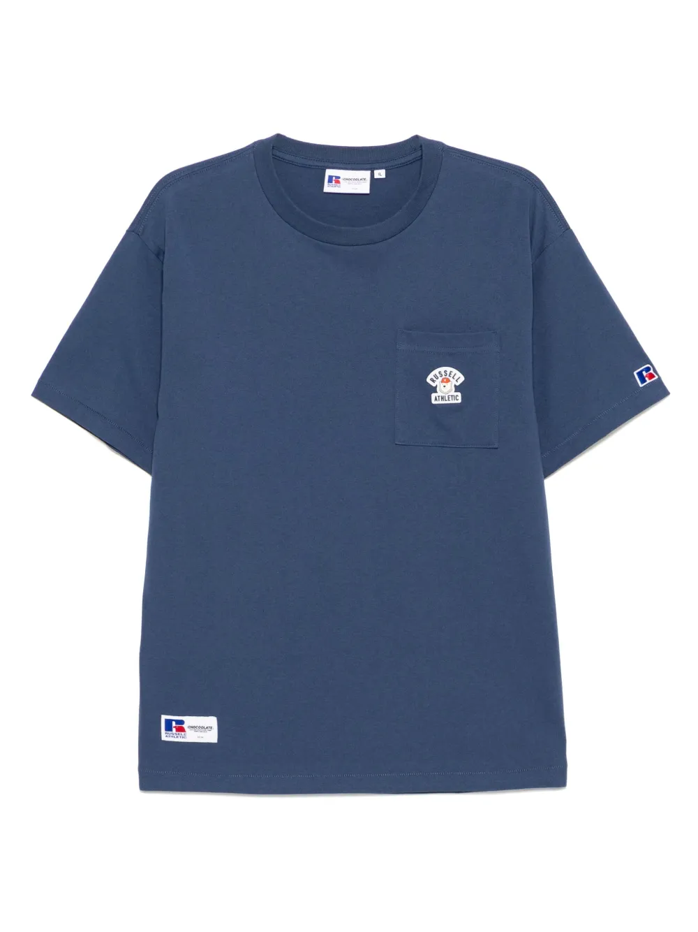 CHOCOOLATE T-shirt met zak Blauw