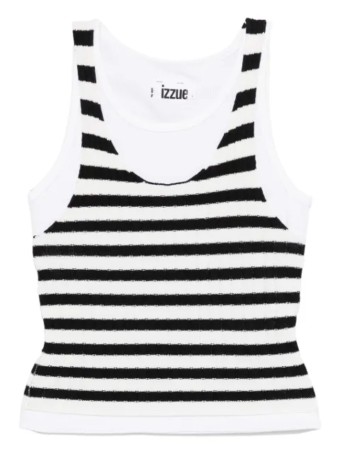 izzue striped tank top