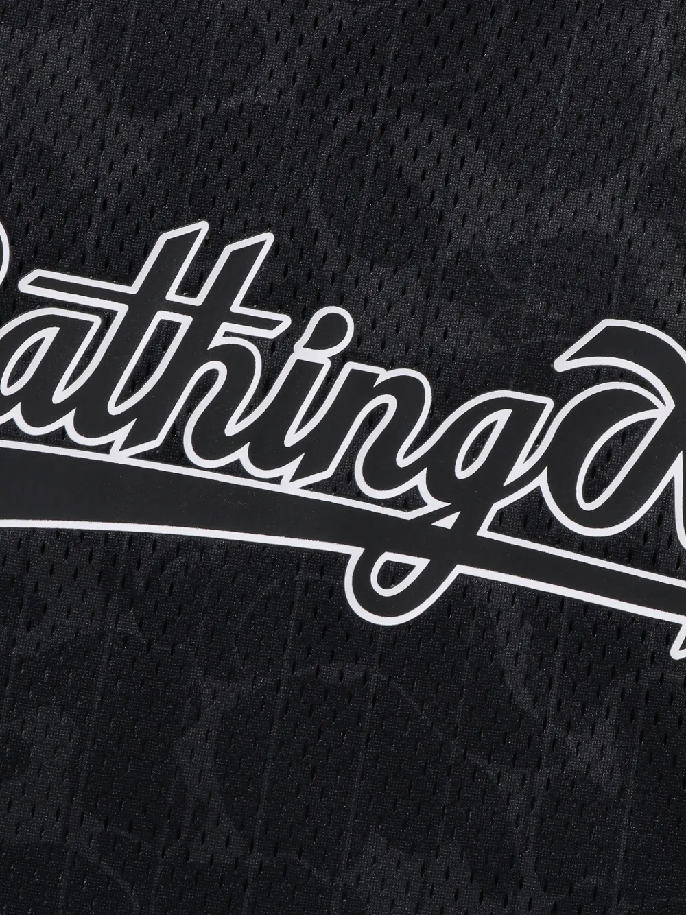 A BATHING APE Jersey met logo-applicatie Zwart