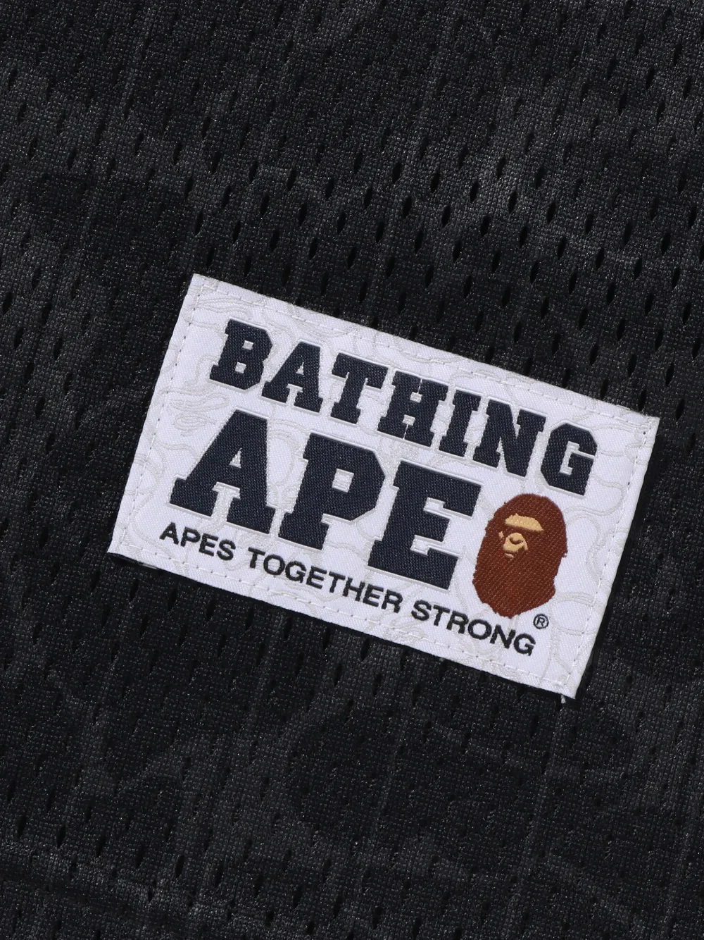 A BATHING APE Jersey met logo-applicatie Zwart