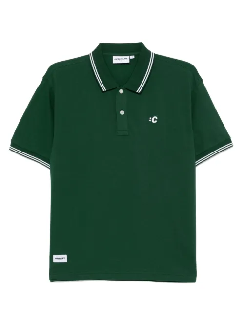 Polo à logo brodé - CHOCOOLATE - Modalova