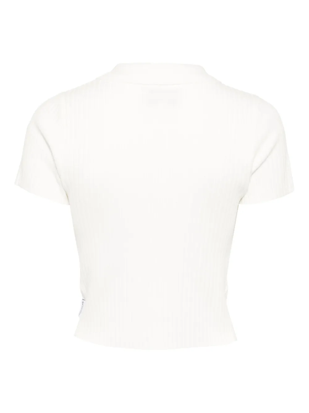 CHOCOOLATE Polotop met geborduurd logo Wit