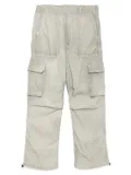 izzue logo-patch pants - Grey