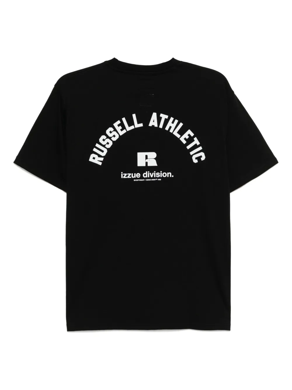 Izzue x Russell Athletic T-shirt met logoprint - Zwart