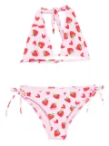 MC2 Saint Barth Kids strawberry-print bikini - Pink