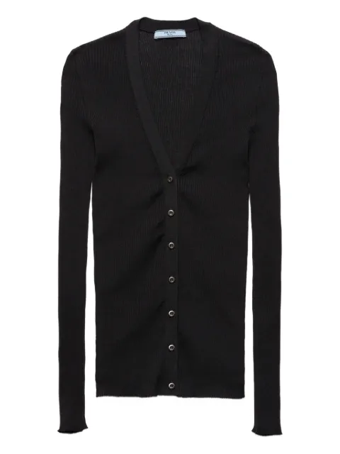 Prada ribbed-knit cardigan