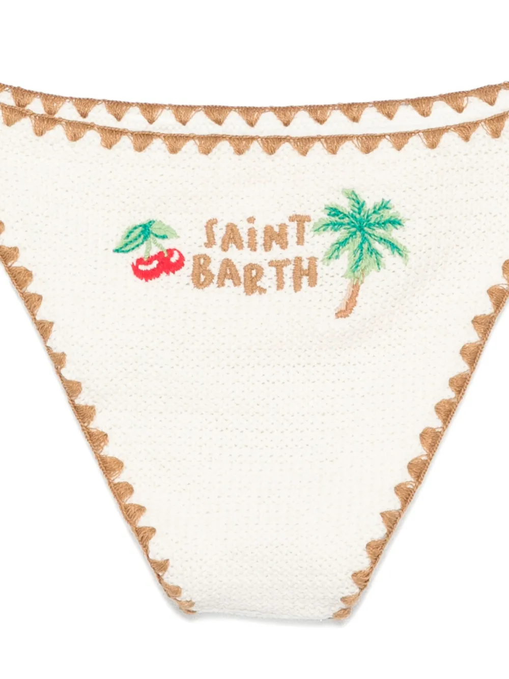 MC2 Saint Barth Kids Holly bikini met gehaakte afwerking Beige