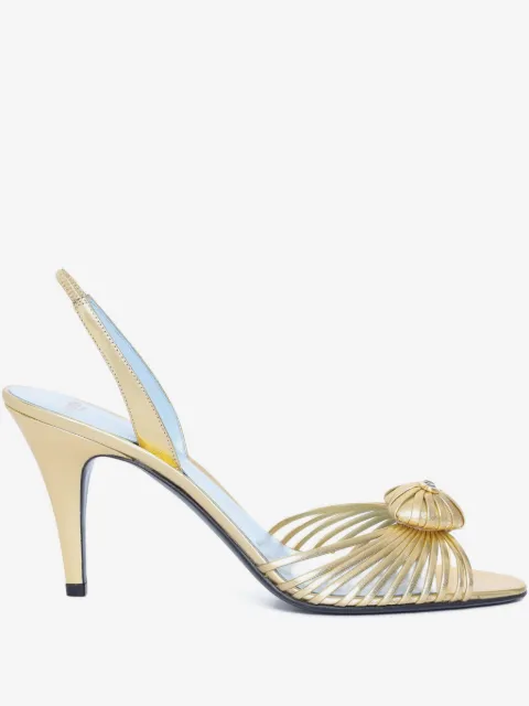 Valentino Garavani Coeur Royal sandals in laminated nappa leather 85mm
