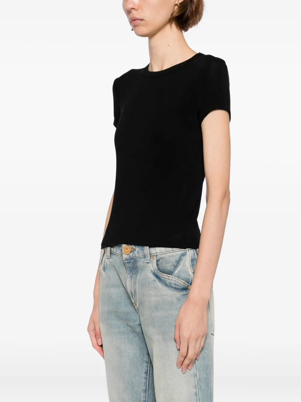 St. Agni Jersey Baby T-shirt Zwart
